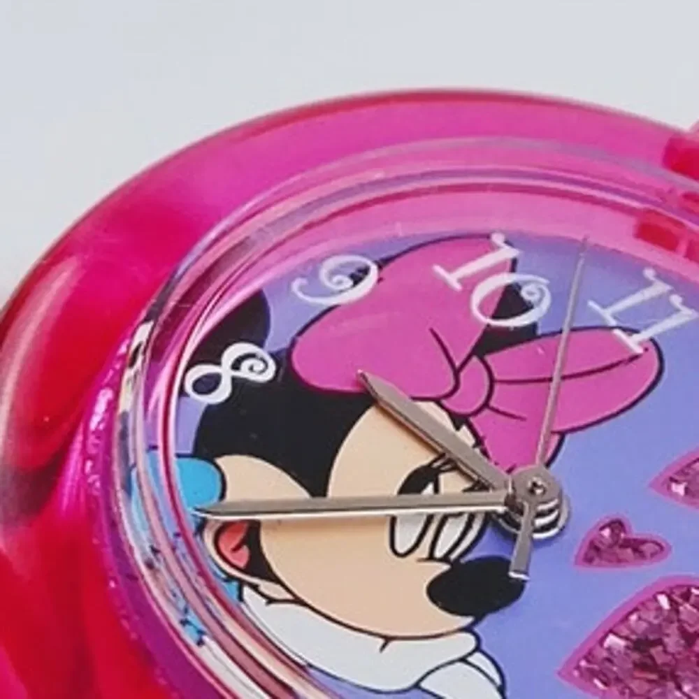 Disney Minnie Mouse Red Plastic Watch with Hearts